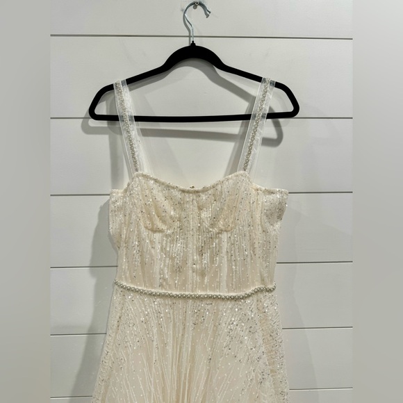 NWT Bronx and Banco white Mademoiselle Bridal midi dress - Picture 6 of 16